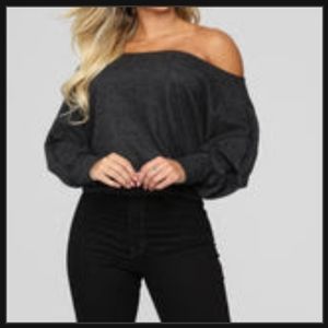 Fashion Nova Off Shoulder Sweater